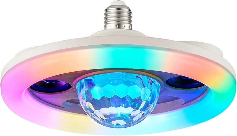 HARPER LIVING Ampoule LED RVB E27 avec haut-parleur, 30 W 2400 lm Bluetooth avec télécommande, changement de couleur, ampoule disco pour fête, anniversaire, karaoké, bar de Noël