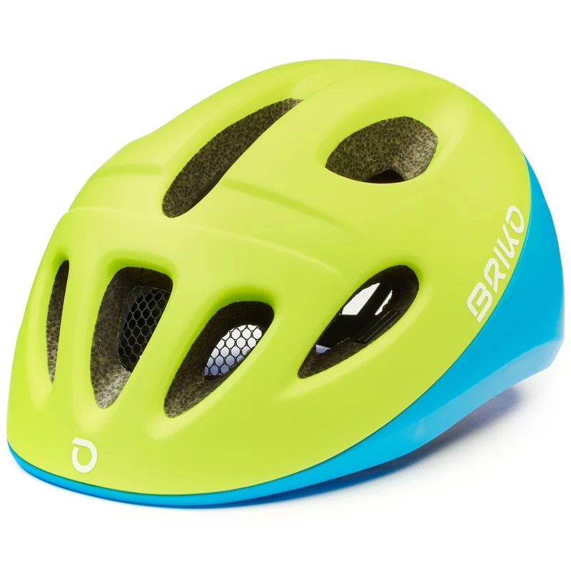 Casque Kid Fury Jaune Et Bleu Xs/S (48-52) Inmold Briko