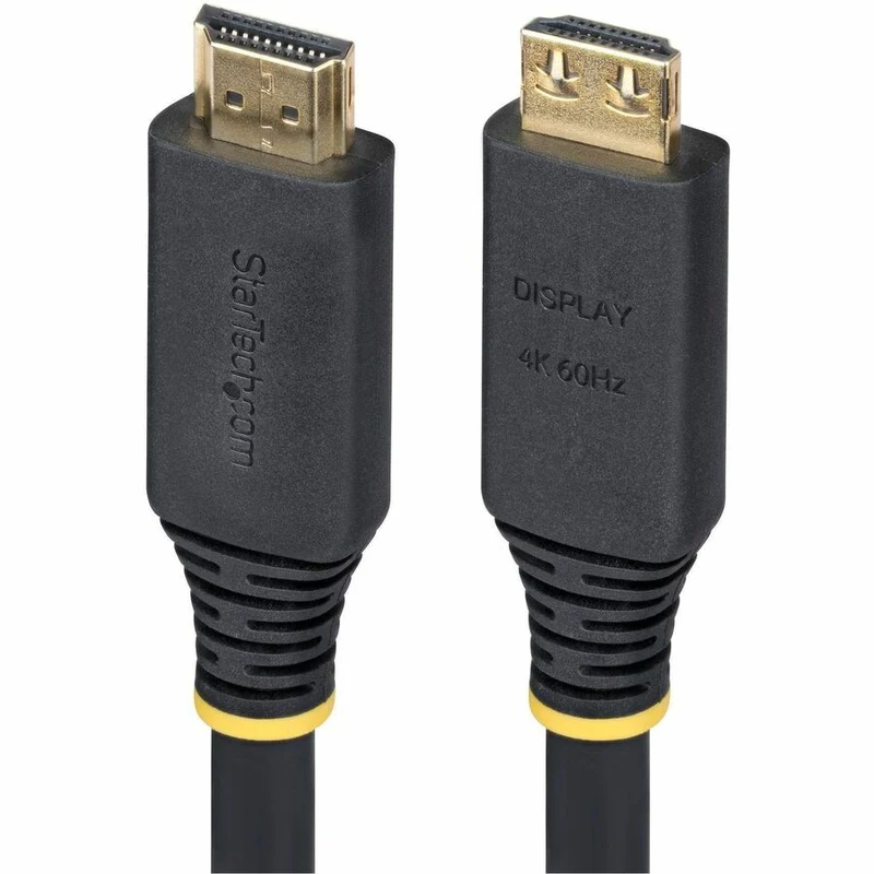 Câble HDMI actif haute vitesse StarTech.com de 15.2 m (50 pi) avec connecteurs à pression, 4K 60 Hz/1440p 144 Hz 18 Gbit/s, câble HDMI UHD, gaine en TPE HDMI2-CABLE-GRIP-50F