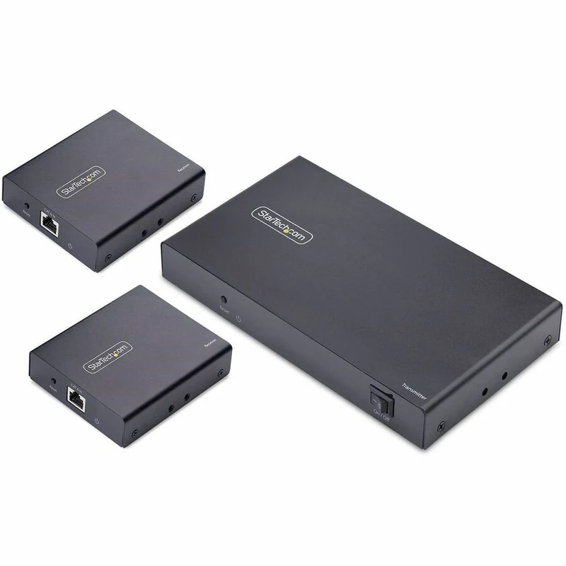 StarTech.com Extendeur et répartiteur HDMI 4 ports sur CAT6, 4K 60 Hz, portée jusqu'à 70 m (230 pi), kit de distribution HDMI sur Ethernet 1x4, 1 entrée 4 sorties 4K7014IC-EXTEND-HDMI