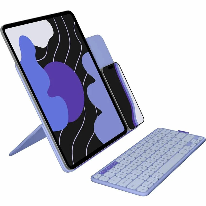 Étui-clavier/étui à rabat Logitech pour tablette Apple iPad Pro 13" (2024), iPad Air 13" (2024), iPad Air 13" (2025) - Clavier anglais - Lilas 920-013826