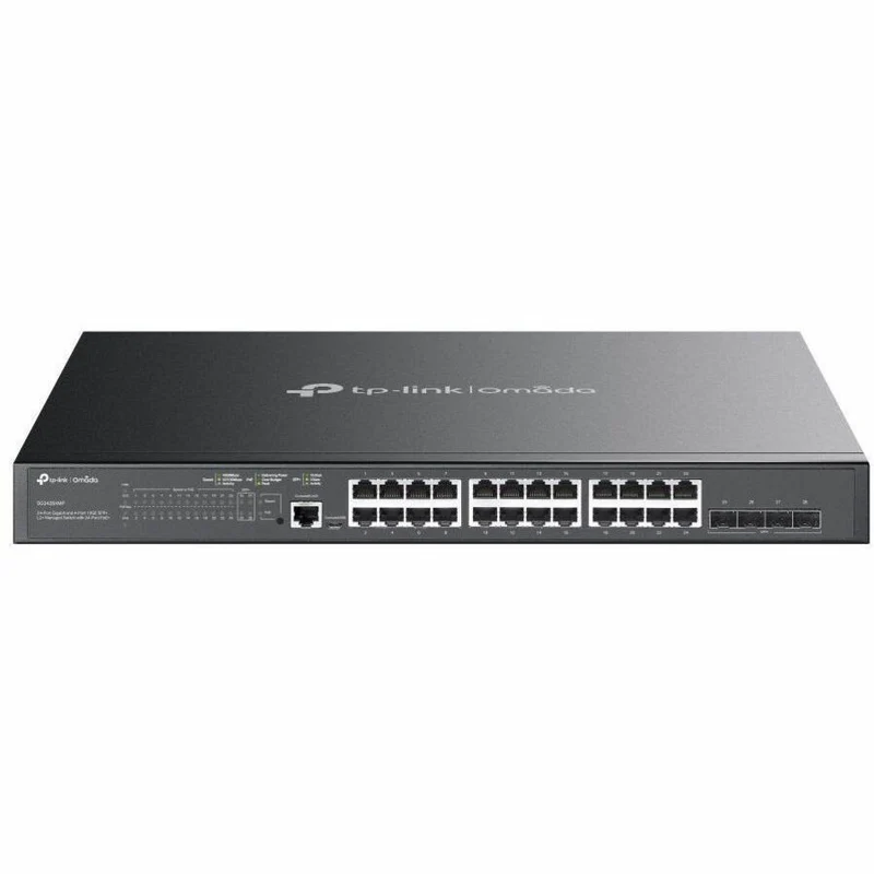 Commutateur géré Omada 24 ports Gigabit et 4 ports 10GE SFP+ L2+ avec 24 ports PoE+ SG3428XMP