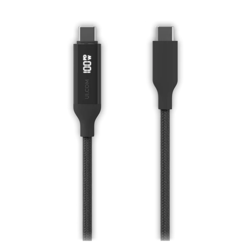 Câbles, connecteurs et adaptateurs Ubiquiti UACC-CABLE-USB-100W-1M-BK