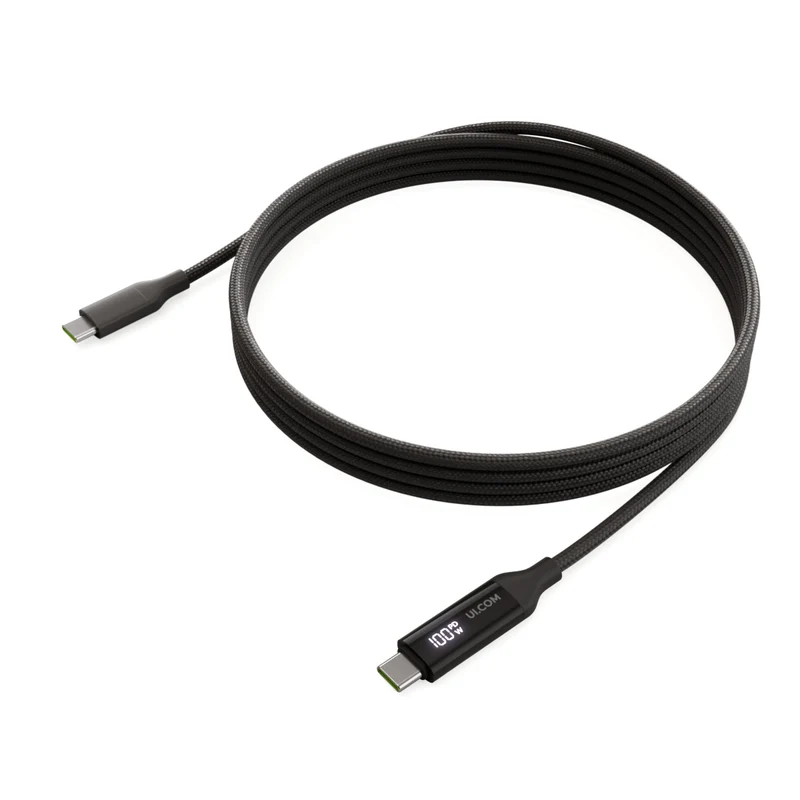 Câbles, connecteurs et adaptateurs Ubiquiti UACC-CABLE-USB-100W-2M-BK