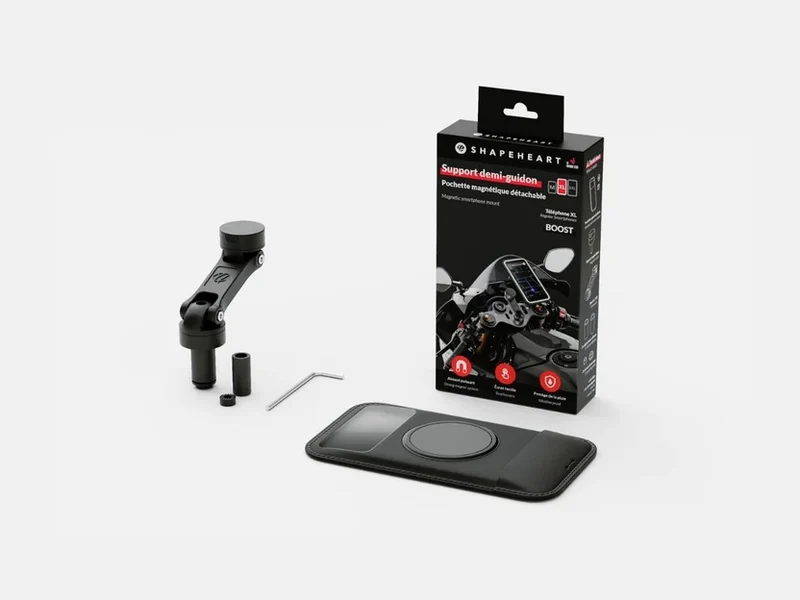 Support téléphone pour demi-guidon de moto BOOST