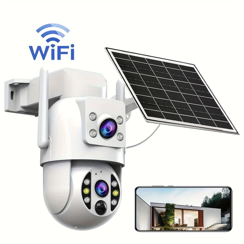 Caméra Solaire JOOAN SKM-3T avec Rotation 360° et Batterie Longue Durée