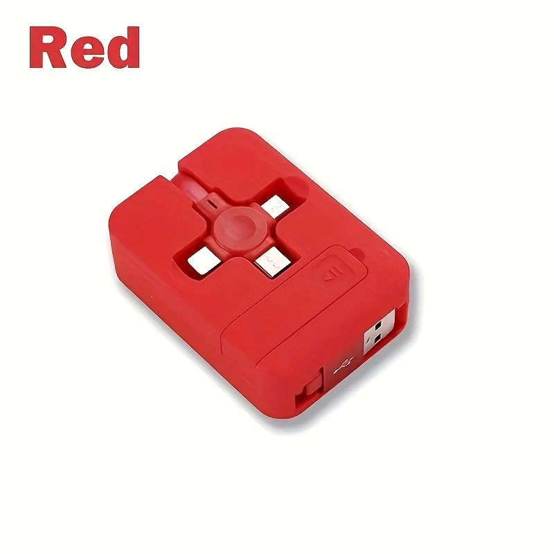 Câble USB 3-en-1 Rétractable avec Support Intégré et Charge Rapide