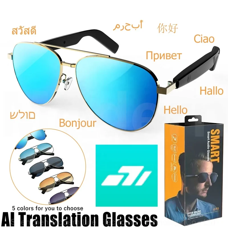 Lunettes Audio Intelligentes SG-13 Pro HiFi - Traduction IA Bluetooth 5.4