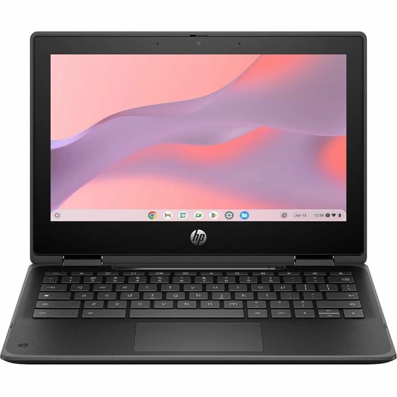 Chromebook convertible 2 en 1 HP Fortis Flip G1i 11" (écran tactile) - HD - Intel N150 série N - 8 Go - 128 Go de mémoire flash - Clavier anglais et français - Noir de jais - Smart Buy B6AX6UT#ABL