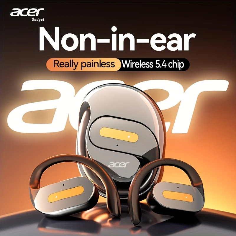 Ecouteurs sans fil open-ear ACER - Contrôle tactile, réduction de bruit, HIFI, boîtier de charge USB-C
