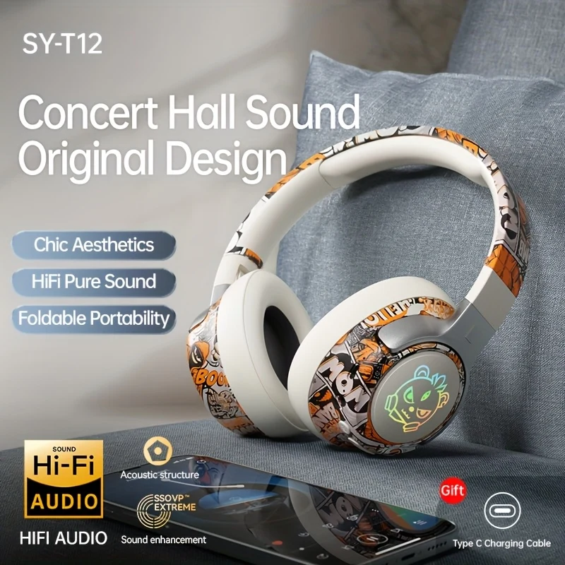 Casque Audio Circum-Aural Graffiti Avec Micro Intégré