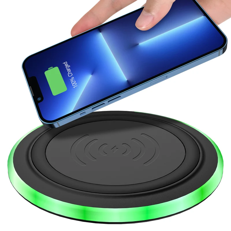 Chargeur Sans Fil Ultra-Plat 10W Compatible Tous Smartphones