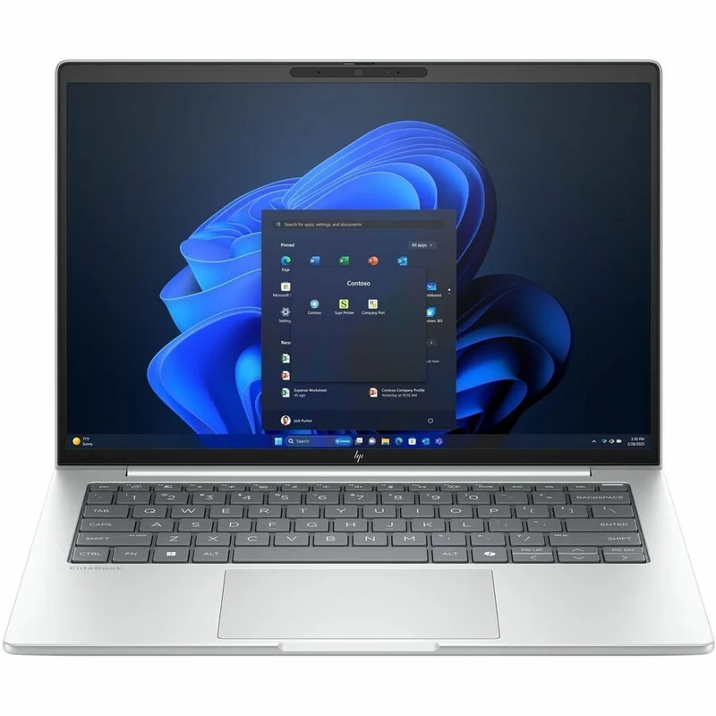 Ordinateur portable HP EliteBook 8 G1i 14" - WUXGA - 60 Hz - Intel Core Ultra 7 255U - 32 Go - SSD 512 Go - Clavier anglais/français - Argent glacier BE8T1UT#ABL