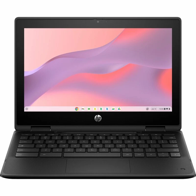 Chromebook convertible 2 en 1 HP Fortis Flip G1m 11.6" (écran tactile) - HD - Octa-core (ARM Cortex A76 + Cortex A55) - 4 Go - 32 Go de mémoire flash - Clavier anglais et français - Noir de jais - Smart Buy B61BHUT#ABL