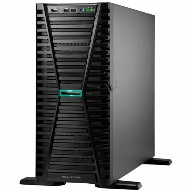 Serveur tour HPE ProLiant ML110 G11 4.5U - 1 x Intel Xeon Gold 5416S 2 GHz - 64 Go de RAM - SSD 1.92 To - Configuration SSD (2 x 960 Go) - NVMe, Serial ATA/600, contrôleur SAS 12 Gbit/s P83317-005