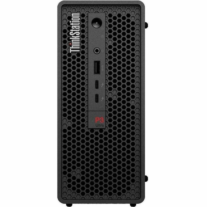 Station de travail Lenovo ThinkStation P3 Ultra 30HA00ASCA - 1 x Intel Core i7 14e génération i7-14700 - Technologie vPro - 32 Go - SSD 1 To - Ultra compact - Noir 30HA00ASCA