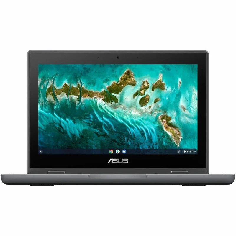 Asus Chromebook Flip CR1 CR1100 CR1100FKA-QC1-CB Chromebook 11.6 en 2 robuste et convertible avec écran tactile 1 pouces - HD - Intel Celeron N4500 - 4 Go - 32 Go de mémoire flash - Gris foncé CR1100FKA-QC1-CB