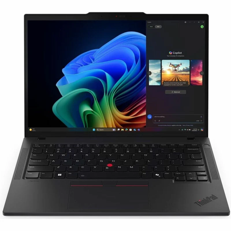 Ordinateur portable Lenovo ThinkPad T14 Gen 6 21QJ00CTCA 14" avec écran tactile Copilot+ - WUXGA - AMD Ryzen AI 7 PRO 350 - 32 Go - SSD 512 Go - Clavier français canadien - Noir 21QJ00CTCA