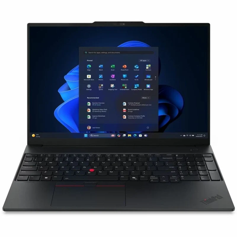 Ordinateur portable Lenovo ThinkPad E16 Gen 3 21SR0033CA 16" - WUXGA - Intel Core Ultra 7 255H - 16 Go - SSD 512 Go - Clavier français canadien - Noir 21SR0033CA