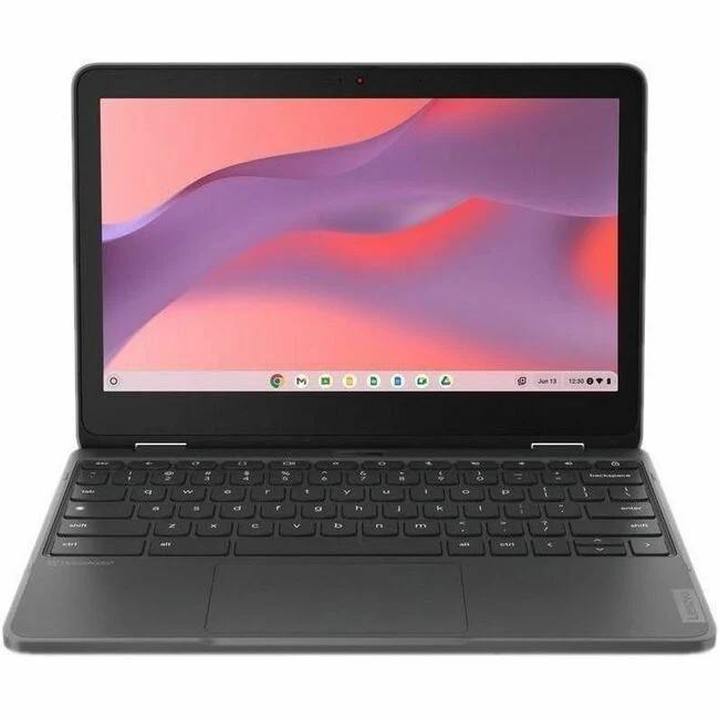 Lenovo 300e Yoga Chromebook Gen 4 82W2002GUS Chromebook 11.6 en 2 convertible 1" tactile - HD - Octa-core (ARM Cortex A76 + Cortex A55) - 4 Go - 32 Go de mémoire flash - Clavier anglais - Gris graphite 82W2002GUS