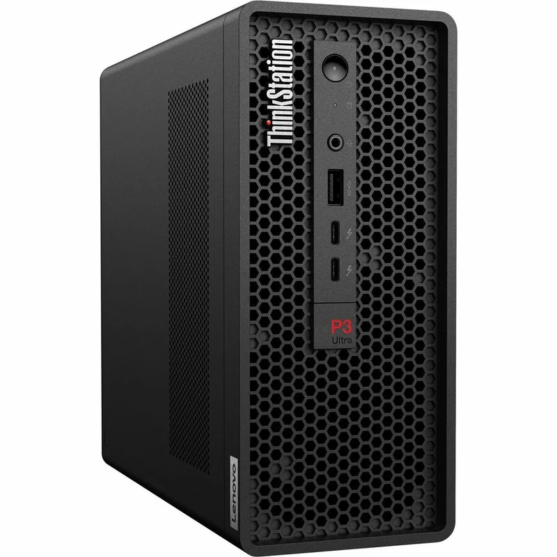 Station de travail Lenovo ThinkStation P3 Ultra 30HA00ASUS - 1 x Intel Core i7 14e génération i7-14700 - Technologie vPro - 32 Go - SSD 1 To - Ultra compact - Noir 30HA00ASUS