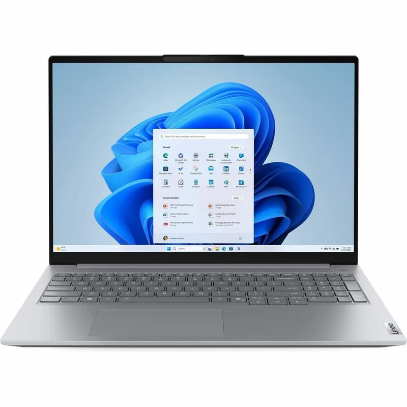Ordinateur portable Lenovo ThinkBook 16 G8 IAL 21SK0094US, écran tactile 16 pouces, WUXGA, Intel Core Ultra 7 255H, 16 Go, SSD 512 Go, clavier anglais, gris arctique 21SK0094US