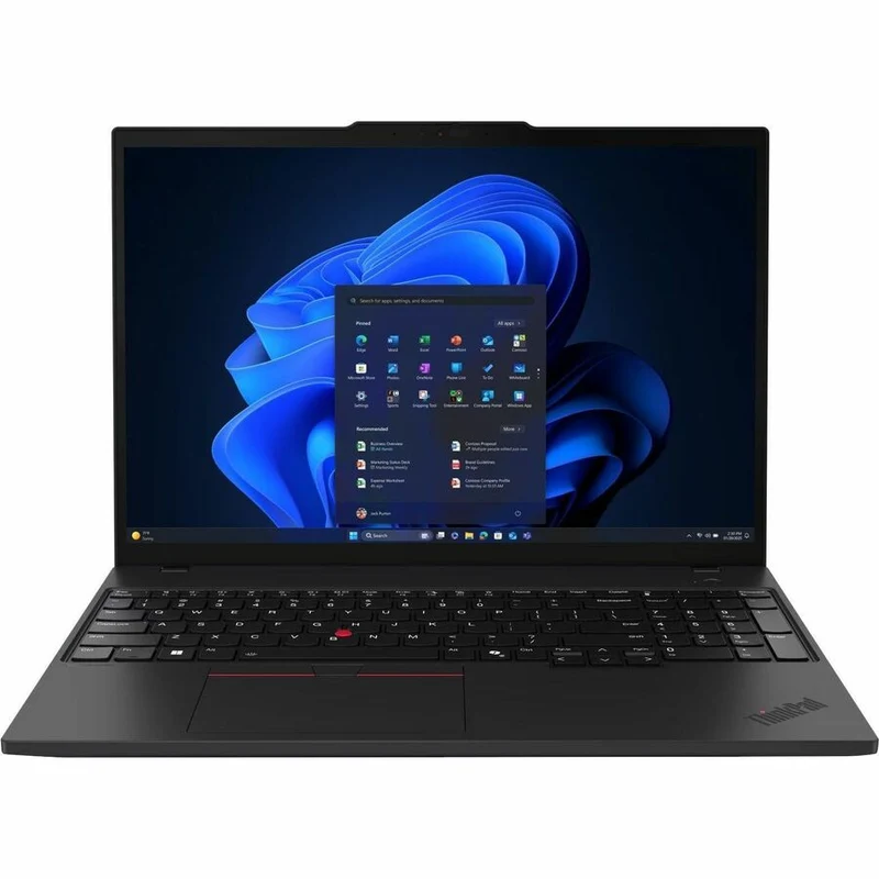 Ordinateur portable Lenovo ThinkPad T16 Gen 4 21QE005NCA 16 pouces avec écran tactile - WUXGA - Intel Core Ultra 7 255U - 32 Go - SSD 512 Go - Clavier français canadien - Noir 21QE005NCA