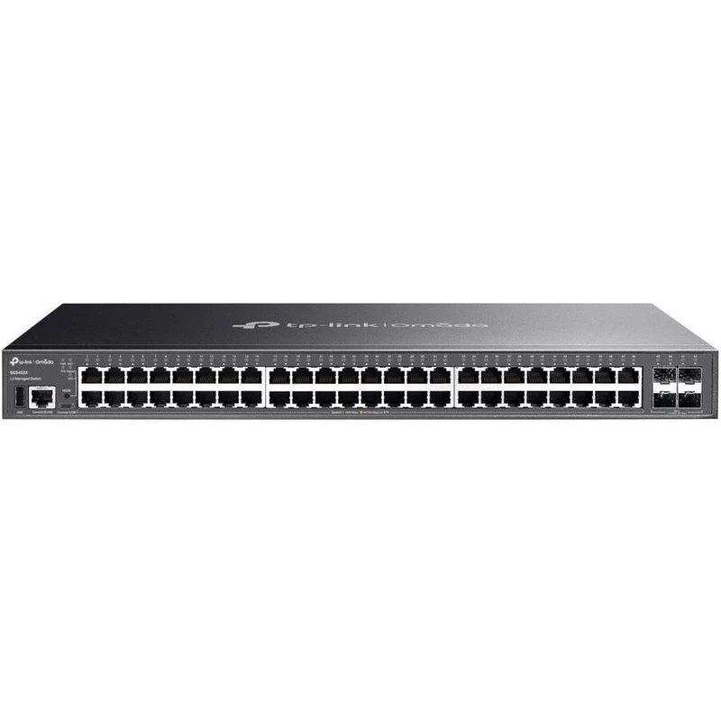 Commutateur PoE++ TP-Link Omada 48 ports Gigabit empilable Lite L3 géré avec 4 emplacements 10G SG5452XMPP