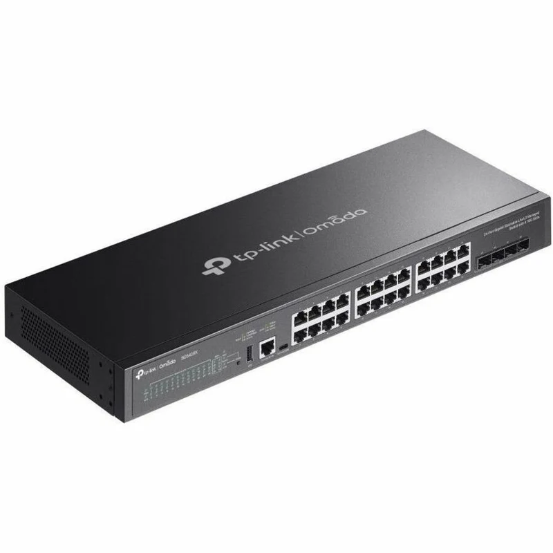 Commutateur géré Gigabit empilable Lite L24 3 ports TP-Link Omada avec 4 emplacements 10G SG5428X