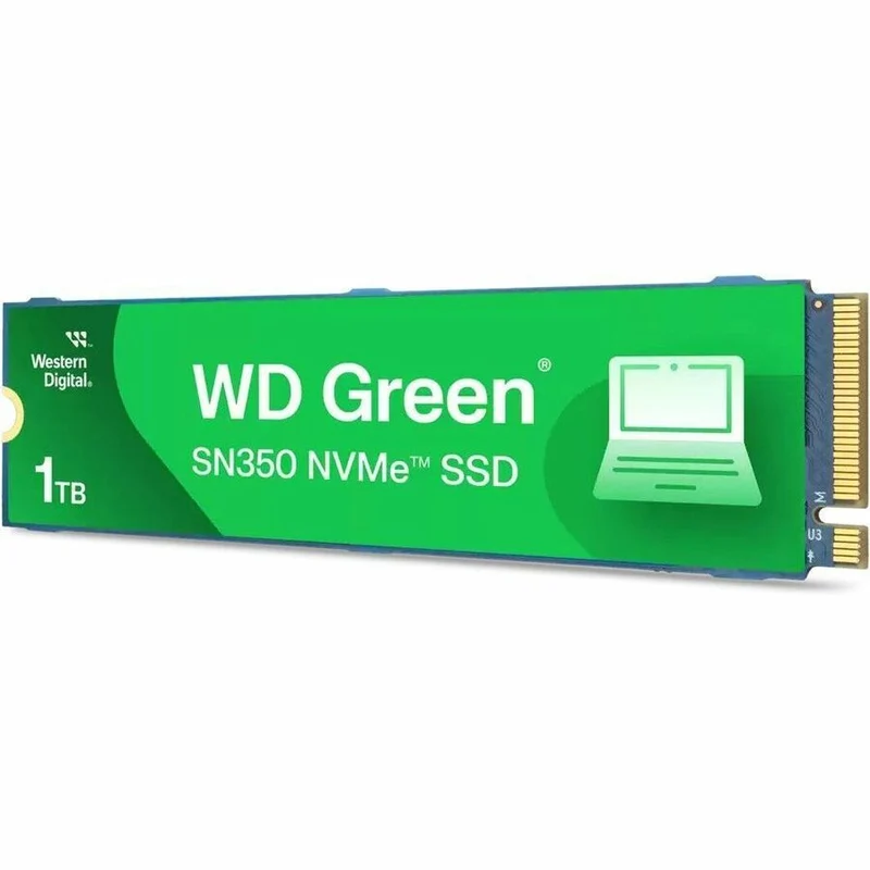 Disque SSD WD Green SN350 WDS100T3G0C-00AZL0 1 To - M.2 2280 interne - PCI Express NVMe (PCI Express NVMe 3.0 x4) WDS100T3G0C-00AZL0
