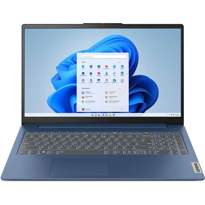 Ordinateur portable Lenovo IdeaPad Slim 3 15AMN8 82XQ00G3CC 15.6" (396.24 mm) - Full HD - AMD Ryzen 5 7520U - 8 Go - SSD 512 Go - Clavier anglais - Bleu abysse 82XQ00G3CC