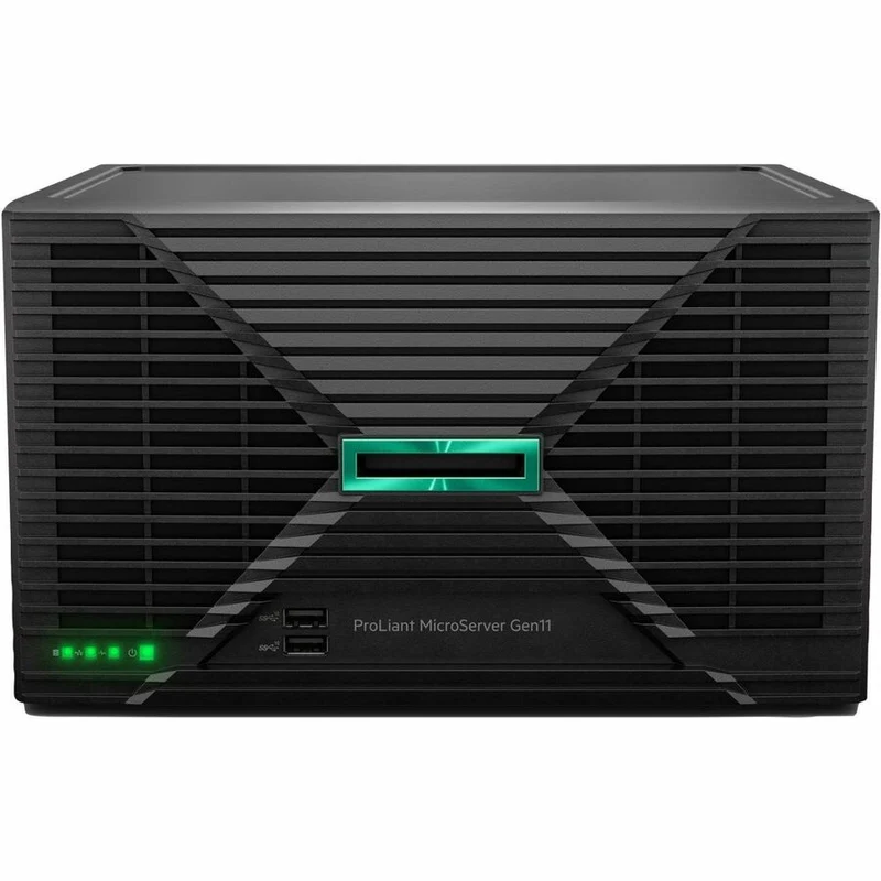 Serveur HPE ProLiant MicroServer Gen11 Ultra Micro Tower - 1 x Intel Xeon E-2434 3.40 GHz - 16 Go de RAM - Disque dur 1 To - (1 x 1 To) Configuration du disque dur - Contrôleur Serial ATA/600 P68821-001