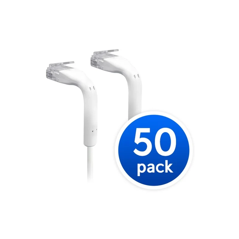 Lot de 50 câbles de raccordement Ubiquiti blancs 0.1 m UC-PATCH-RJ45-50