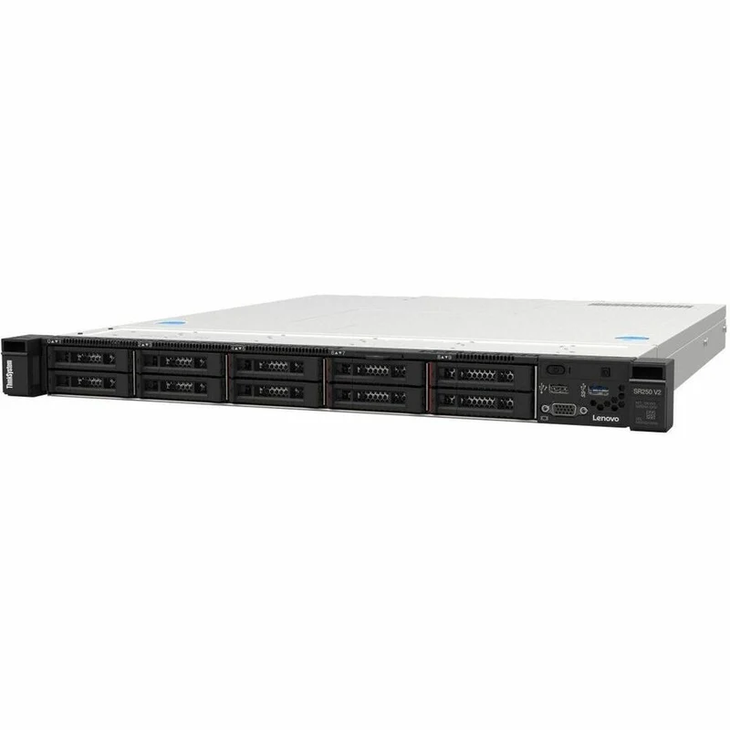 Serveur rack 250U Lenovo ThinkSystem SR3 V7 1001DCL1NA - 1 x Intel Xeon E-2478 2.80 GHz - 32 Go de RAM - 6.72 To SSD - (2 x 480 Go, 3 x 1.92 To) Configuration SSD - Contrôleur Serial ATA 7DCL1001NA