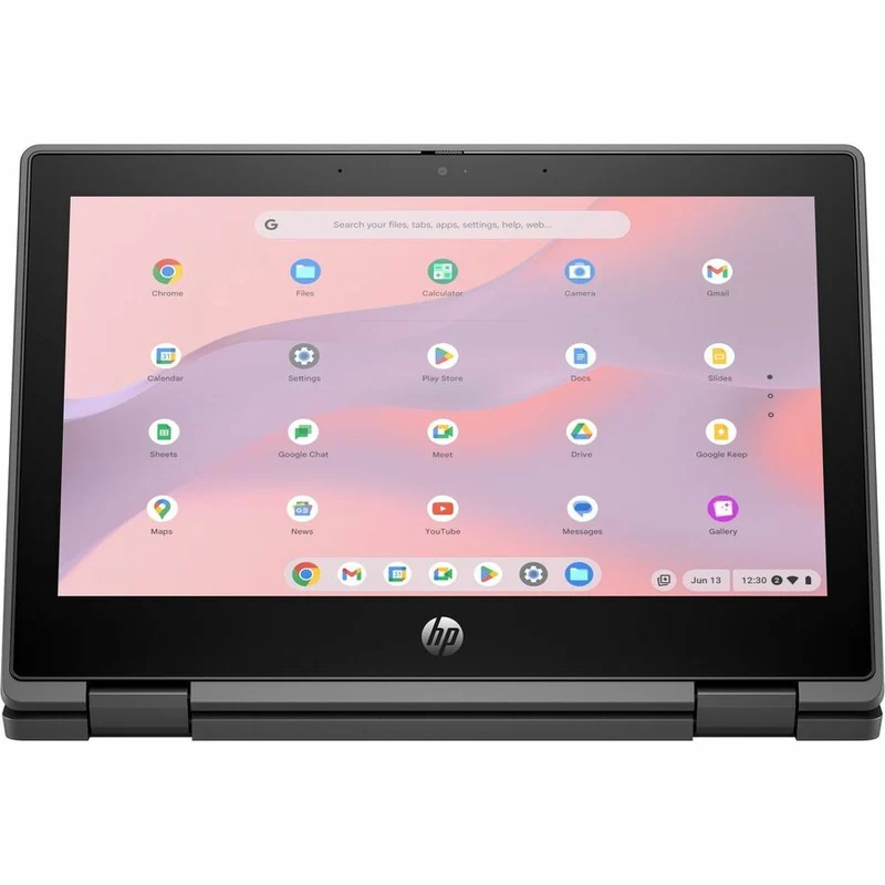 HP Pro x360 Fortis 11 G5 Chromebook 11.6 en 2 convertible robuste à écran tactile 1" - HD - Intel N-Series N100 - 8 Go - Mémoire flash 64 Go - Clavier anglais - Jack Black A12VHUT#ABA
