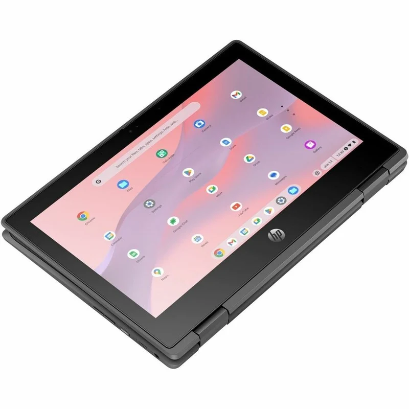 Chromebook convertible 5 en 11.6 à écran tactile HP Fortis G2 1" - HD - Intel N-Series N100 - 4 Go - Mémoire flash 32 Go - Clavier anglais - Jack Black 9R395UT#ABA