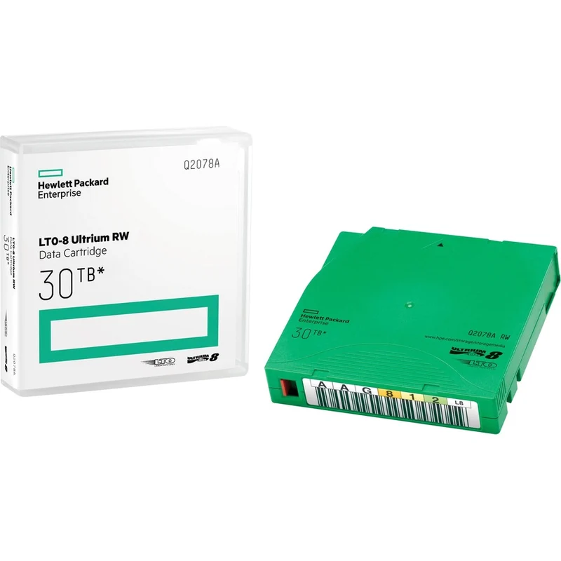 Pack de bibliothèques personnalisées HPE LTO-8 Ultrium 30 To RW 20 cartouches de données avec étuis Q2078AL
