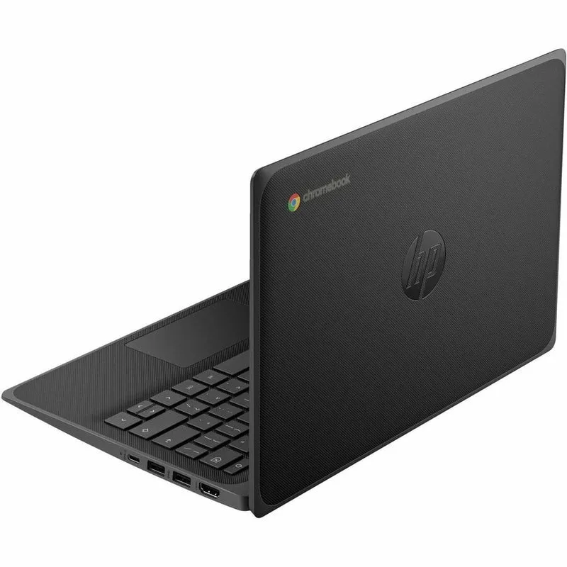 Chromebook HP Fortis G10 11.6" - HD - Intel N-Series N100 - 4 Go - Mémoire Flash 32 Go - Clavier Anglais - Jack Black 9R3A9UT#ABA