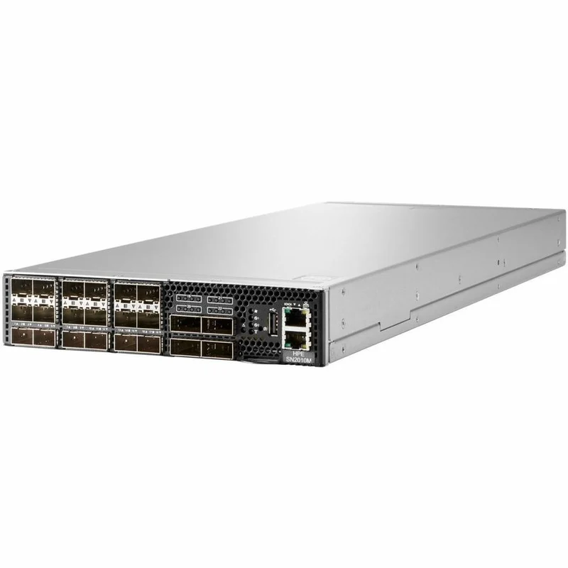 Commutateur demi-largeur HPE 25GbE 18SFP28 4QSFP28 alimentation vers connecteur flux d'air SN2010M avec NVIDIA Cumulus S2T75A