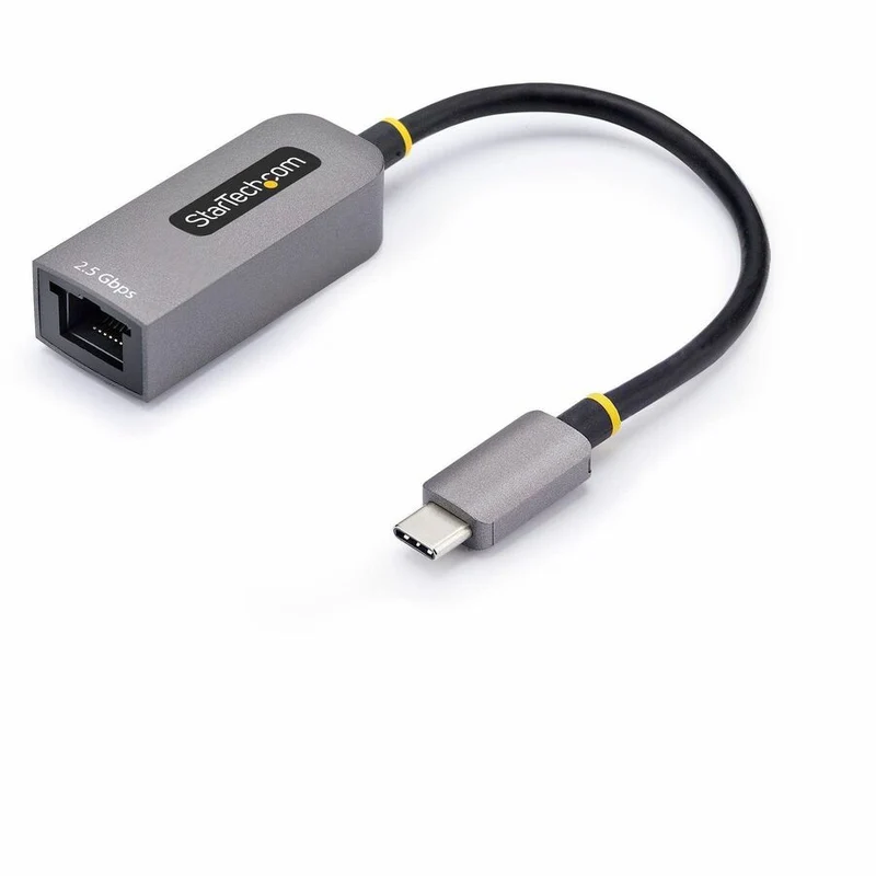 Adaptateur USB-C vers Ethernet 2.5 GbE StarTech.com, carte réseau NBASE-T, réseau multi-vitesse USB 3.0 Type-C 2.5/1 G, USB 3.1 RJ45, compatible Thunderbolt C22G-USB-ETHERNET