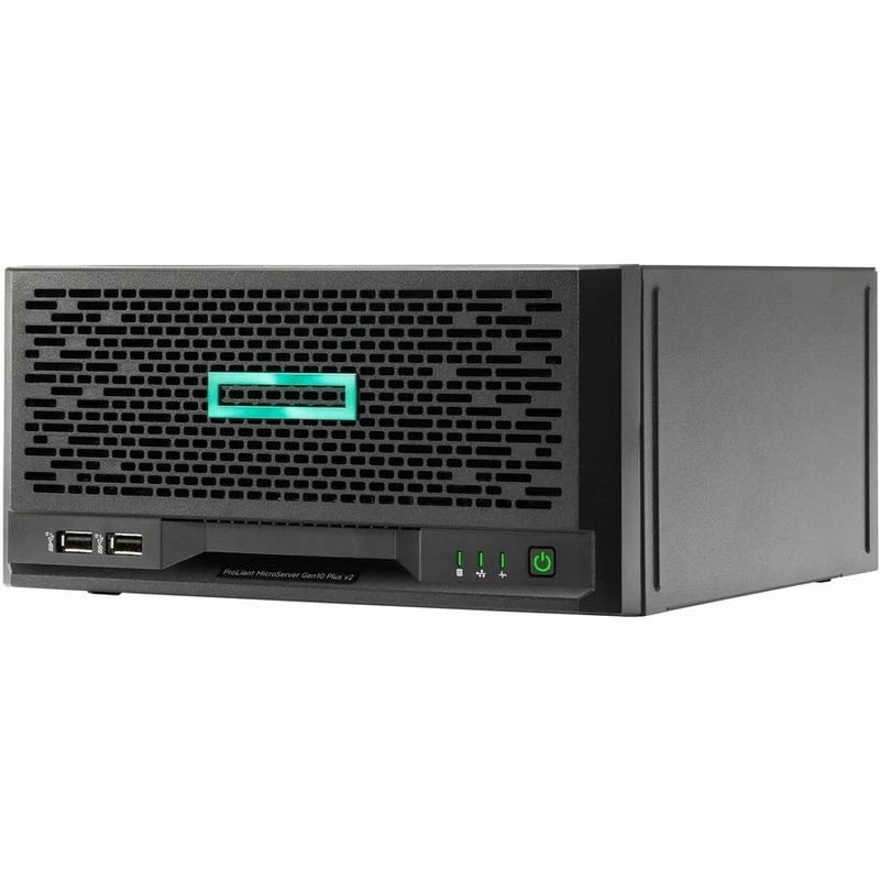 Serveur HPE ProLiant MicroServer Gen10 Plus v2 Ultra Micro Tour - 1 x Intel Pentium Gold G6405 4.10 GHz - 16 Go de RAM - Contrôleur Serial ATA/600 P69102-005