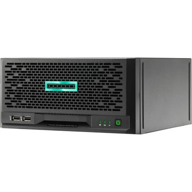 Serveur HPE ProLiant MicroServer Gen10 Plus v2 Ultra Micro Tower - 1 x Intel Xeon E-2314 2.80 GHz - 16 Go RAM - Contrôleur Serial ATA P54649-001