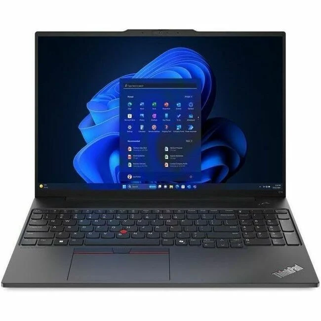 Ordinateur portable Lenovo ThinkPad E16 Gen 2 21MA0004US 16" à écran tactile - WUXGA - Intel Core Ultra 5 125U - 16 Go - SSD 512 Go - Clavier anglais - Noir 21MA0004US