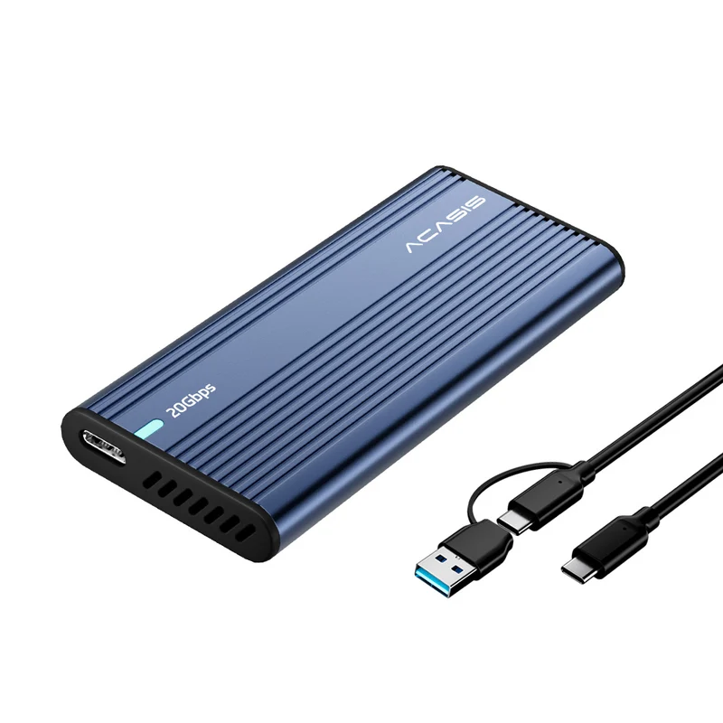 Acasis 20Gbps Tool-Free M.2 NVMe SATA SSD Enclosure