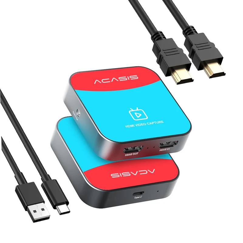 Acasis 4K 30Hz HDMI HD Input/Loopout Video Capture Card 1080P 60FPS