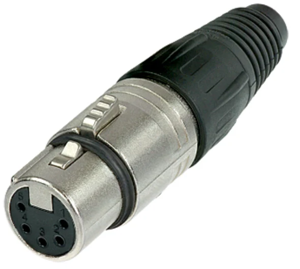 Connecteur XLR 5 Femelle à câble Neutrick NC5FX