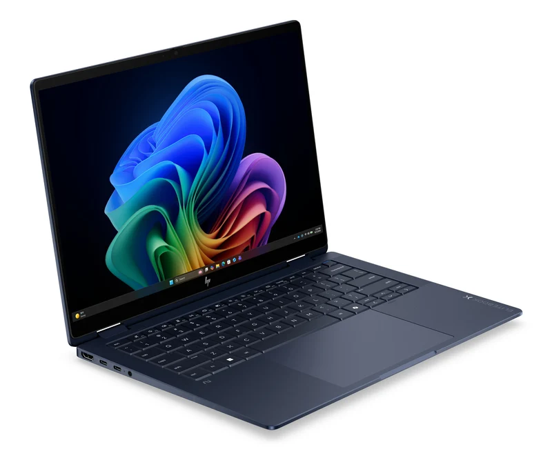 HP DT9R2AT laptop Copilot+ PC Intel Core Ultra 7 356H Hybrid (2-in-1) 35.6 cm (14") Touchscreen WUXGA 32 GB LPDDR5x-SDRAM 1 TB SSD Wi-Fi 7 (802.11be) Windows 11 Pro Blue