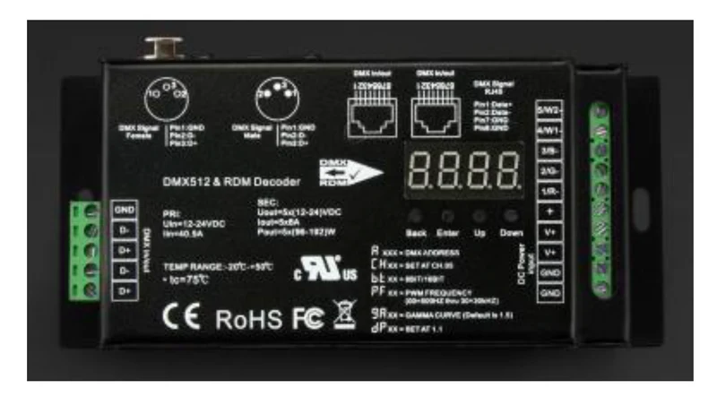 Décodeur DMX512 8/16BIT NTDMX-SR2108B-M5-3/-5