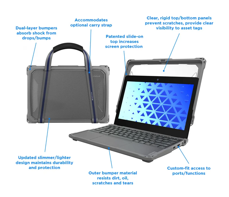 Origin Storage ACESF3C725GRY laptop case 29.5 cm (11.6") Hardshell case Grey