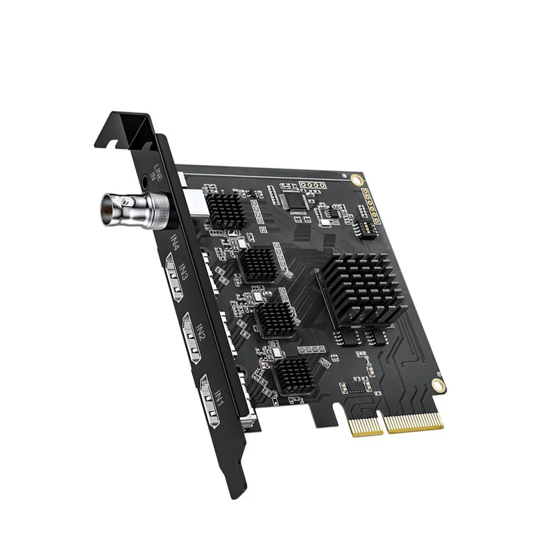 Acasis 3 HDMI 1 SDI In 1080P PCIe Video Capture Card with Linein Port